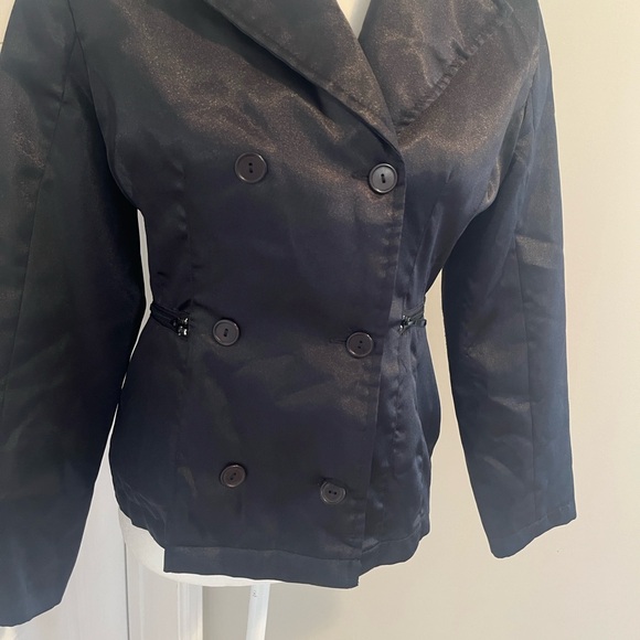 Dolce & Gabbana vintage Satin Elegant Black Women's Jacket - Picture 3 of 8